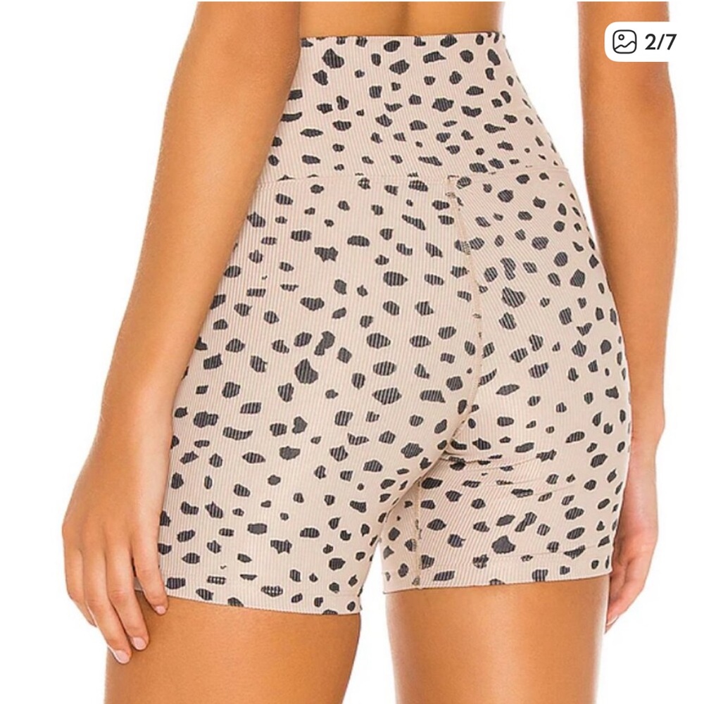 Beach Riot Cheetah Ribbed Bike Shorts and Bra - Picture 4 of 8